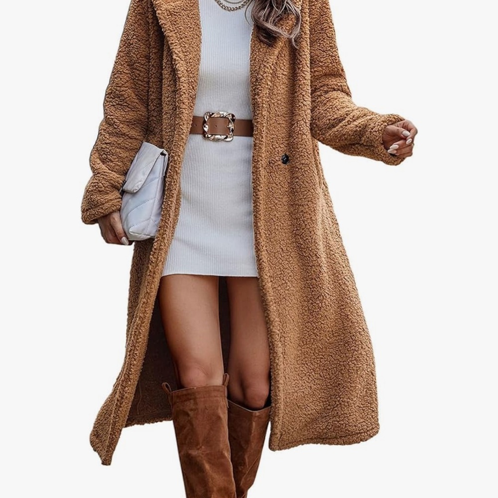 Cozy Tan Teddy Jacket for Women